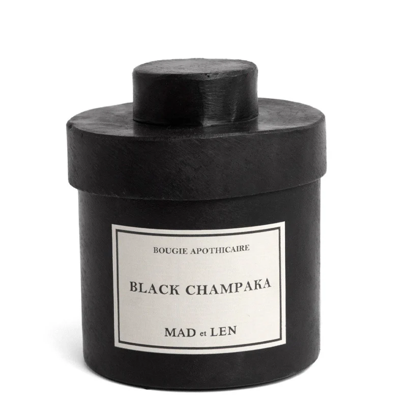Black Champaka Candle - Bougie Apothicaire